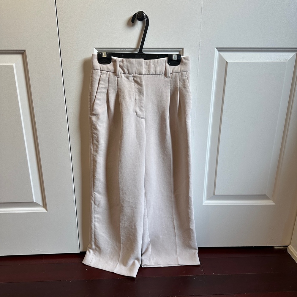 Wilfred Cream Textured dress Pants